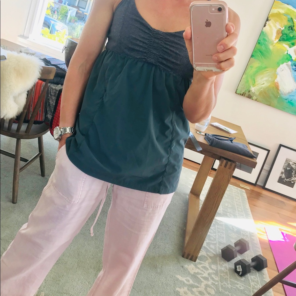 Athleta baby doll type top — slate grey
